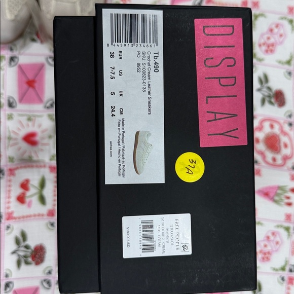 Alohas TB.490 Cream Lace Detail Sneakers – Women’s Size 38 - Picture 11 of 12